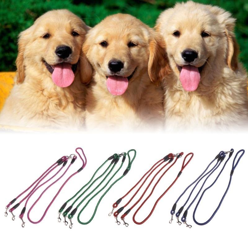 3 in 1 Dog Leashes with Nylon Handle Long Nylon Rope Detachable for Outdoor