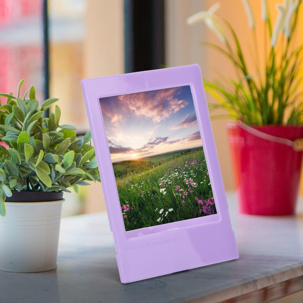 1PCS Desk Photo Frame Photos Ture Holder for (Pink)