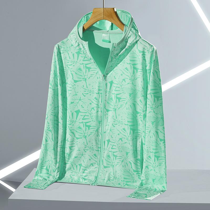 UPF50+ UV Protection Hooded Ice Silk Jacket for Men & Women - Long Sleeve Summer Sun Shirt