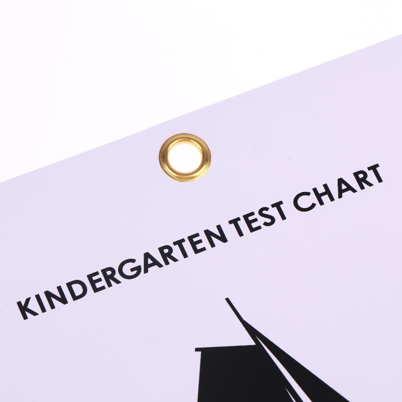PVC Snellen Eye Chart Kindergarten Low Vision Eye Test Charts Eye Exam Tool With Point Stick Occluder