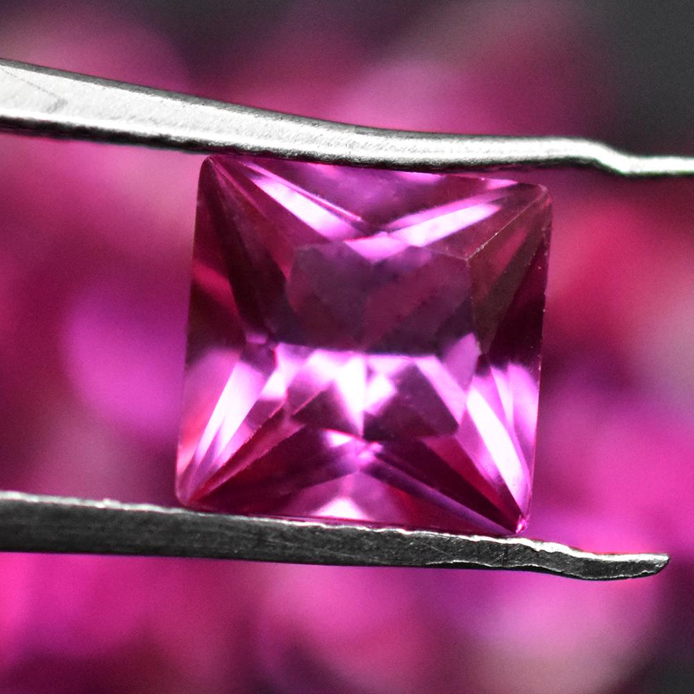 Natural 20 Pcs Pink Sapphire Square Cut 5x5 Mm Lot Loose Gemstone
