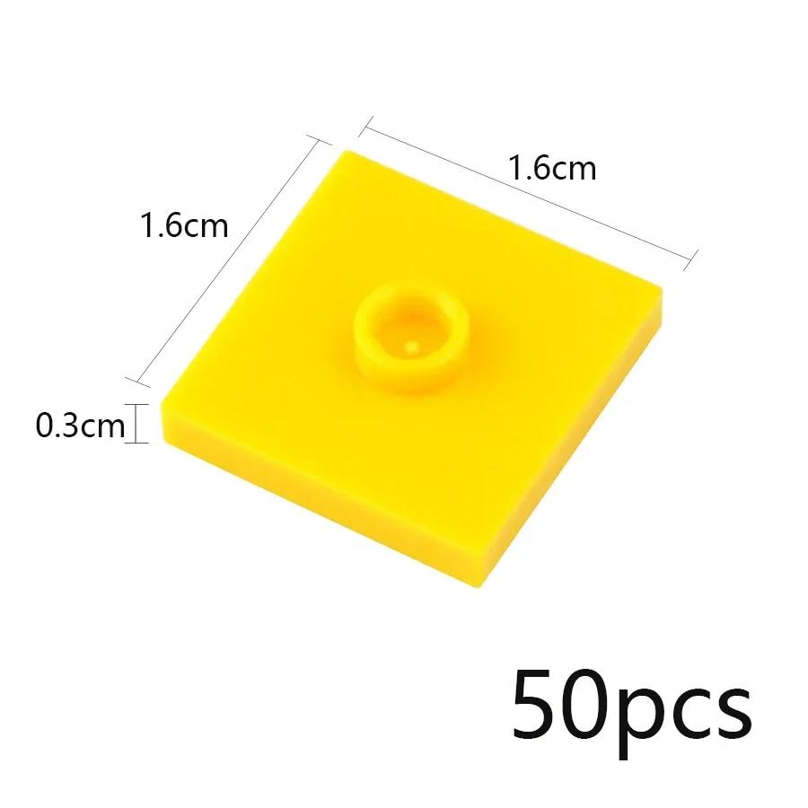 Building Up Block Parts 50Pcs Works with 23893 87580 DlY Bricks 2x2 with 1 Stud Dots Changeover Catch Designed For Educational Toy Imaginative Play