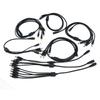 DC 1 Female To 2 3 4 5 Way 22awg 18awg Male Connector Power Supply Splitter Plug Adapter Cable Cord 5.5mmx2.1mm for Strip Light