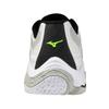Mizuno Wave Lightning Elite Volleyball Size 2E Shoes, White/Black, 24.0 cm,
