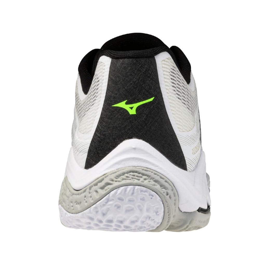 Mizuno Wave Lightning Elite Volleyball Size 2E Shoes, White/Black, 24.0 cm,