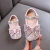 Spring-autumn new style ladylike baby girl girls' princess rhinestone flat shoes, leather shoes, dance performance shoes
