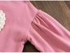 Girls' 2025 Autumn Heart Design Loose Pullover Top