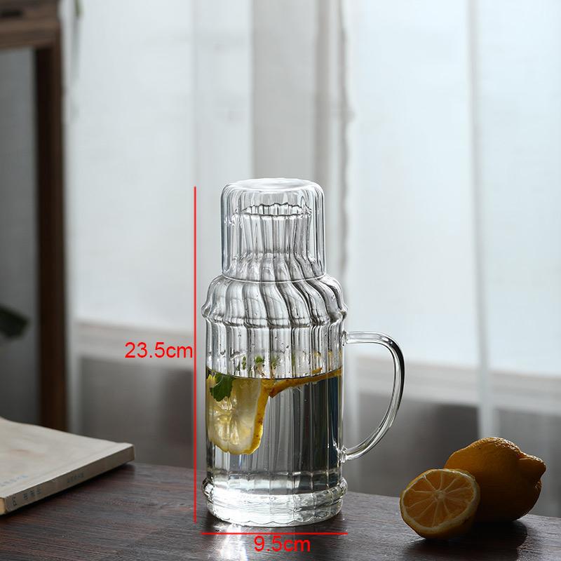 

Стеклянный чайник ручной работы для сока, чая, кофе, простой домашний чайник, настольный с крышками, бутылки для холодной воды, чайники, кухонные принадлежности