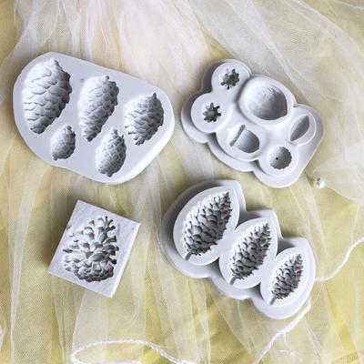 3D Weihnachten Tannenzapfen Form Silikon Fondant Süßigkeiten Schokolade Formen Kekse Form DIY Kuchen Dekoration Backwerkzeuge