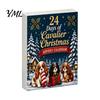2D Acrylic Puppy Patches 2026 Christmas Dog Advent Calendar, 24 Ornaments Countdown Holiday Decorative Cartoon Festive Pendants for Tree, Party