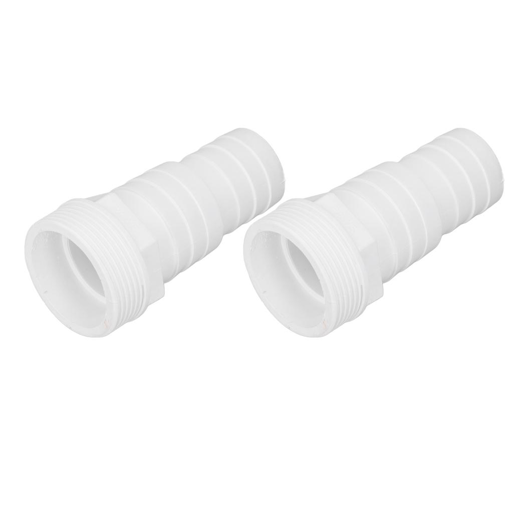 2pcs Pool Pump Hose Adapter 1‑1/2inch Male Thread Plastic Pool Filter Hose Adapter for Replacement