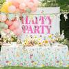 Gatherfun Wildflower Party Decorations Set: Flower Birthday Decorations, Includes 2-Pack Wildflower-Themed Tablecloths for Wildflower Baby Shower