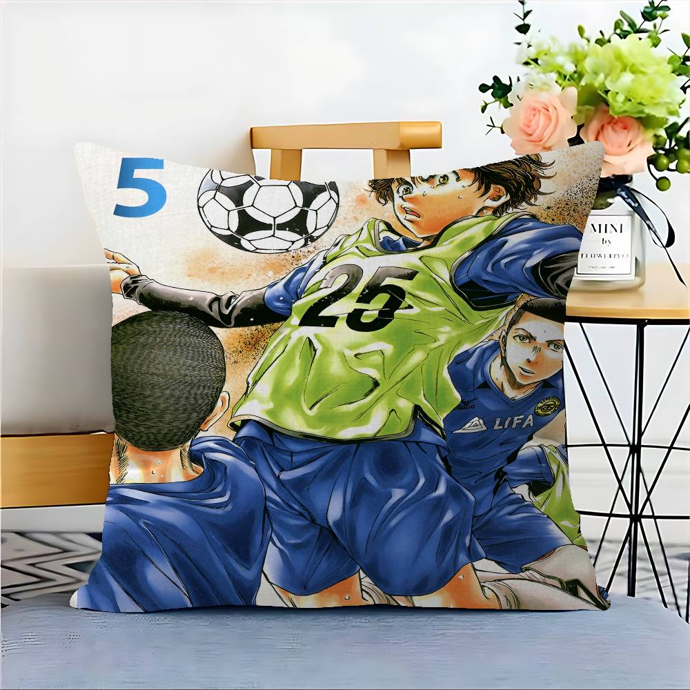 Ao Ashi Anime Cushion Cover Pillow Cover Decor Pillowcase Printed Cushion Case for Couch