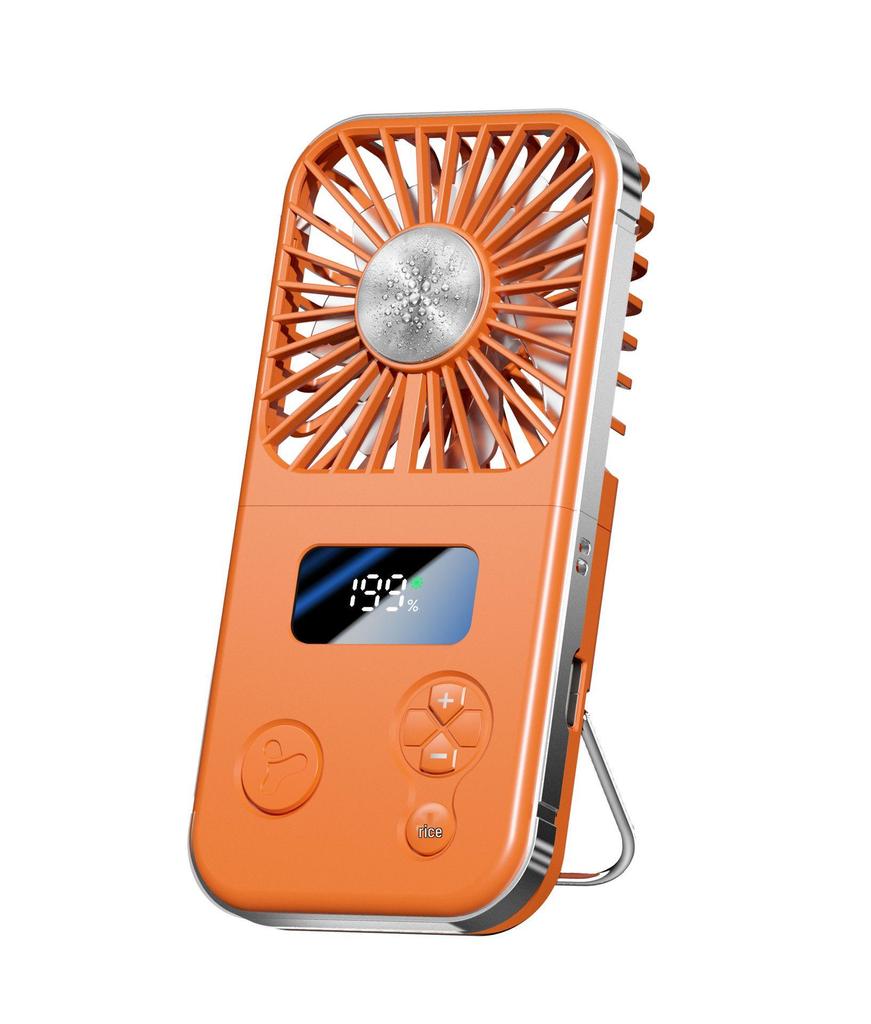 Portable Mini Handheld/Neck-Hanging Fan with Rechargeable USB, High-Speed, Cold Compress, Semiconductor Cooling