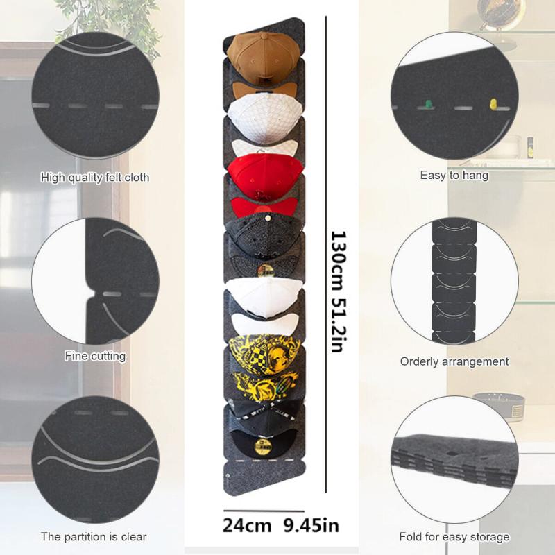 Huthalter, Baseballkappen-Aufbewahrung, Wandmontage, Türaufhänger, Ständer, Organizer