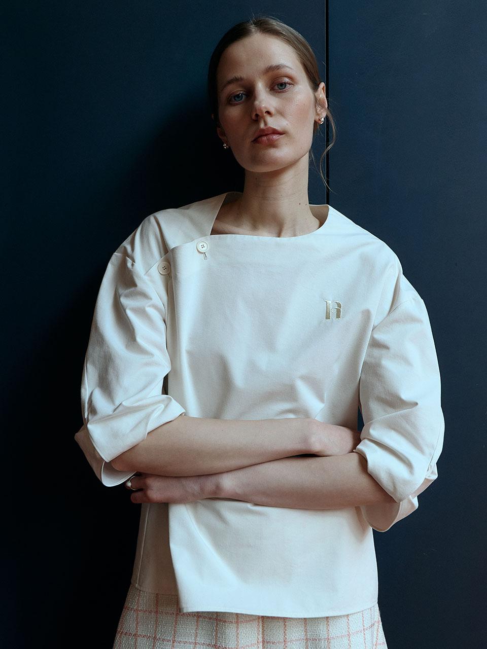 Ed Mang Twist Shirt - Ivory O.S