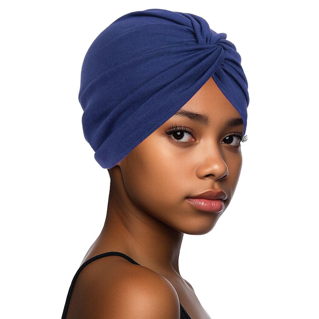 Fashion Forehead Cross Twist Cap High Elasticity Headscarf Nursing Cap Head Hat Turban