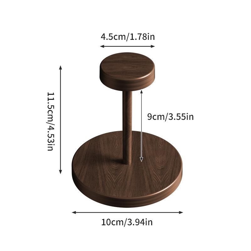 Disposable Cup Dispenser Walnut-Colored Storage Rack Paper Cup Holder Solid Wood Cup Holder Walnut wood
