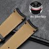 Echt Lederen Horlogeband met Gebogen Einden Voor Tissot Horlogeband 1853 COUTURIER T035627A T035407A T035439 Herenband 22mm 23mm 24mm