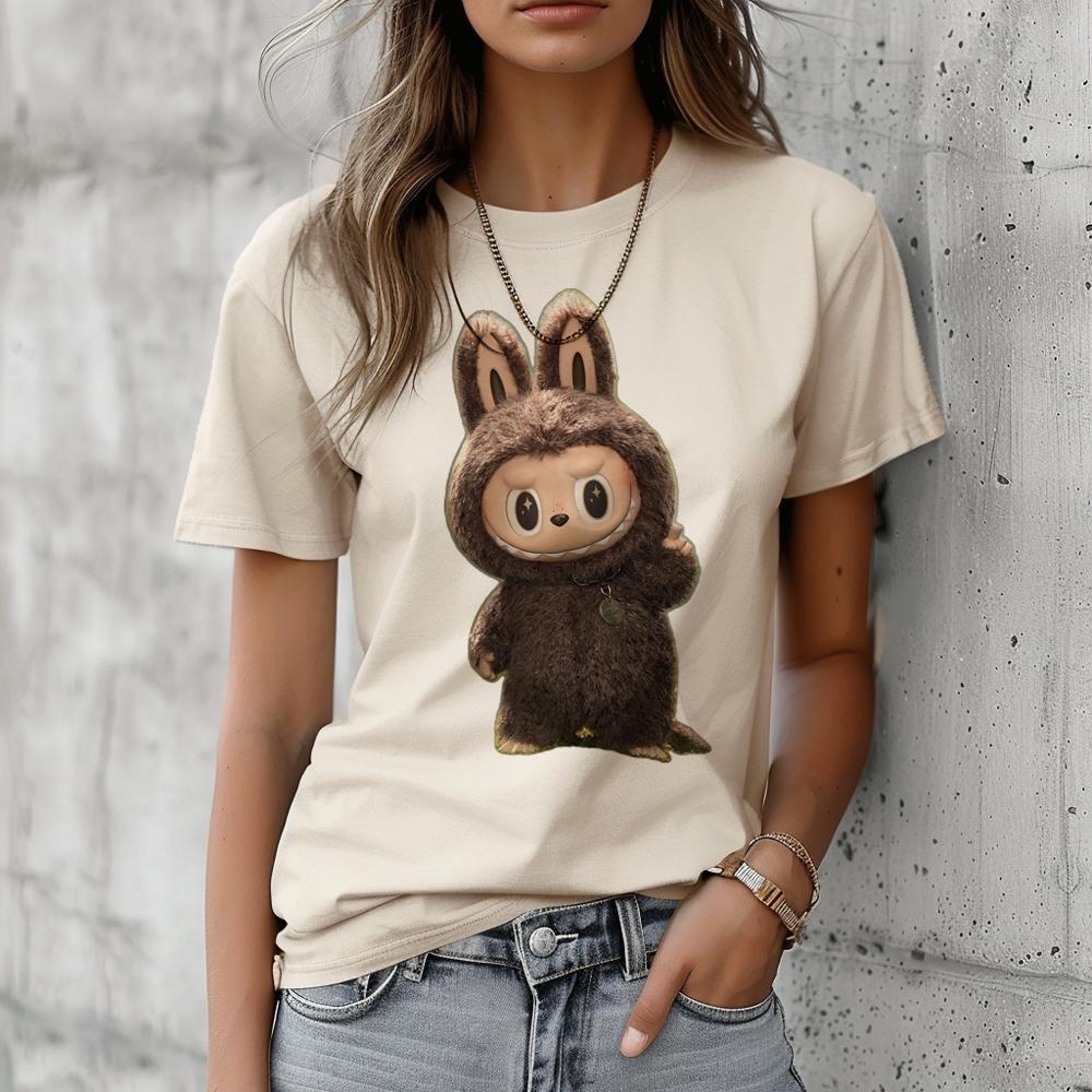 S-6XL Style Cute Labubu Summer Top 3D Graphics Short-sleeved Tees T-shirt