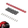 Universal M6 10Pcs Car Modified Hex Fasteners Fender Washer JDM Bumper Engine Aluminum Concave Screws For Honda LBJ-1001