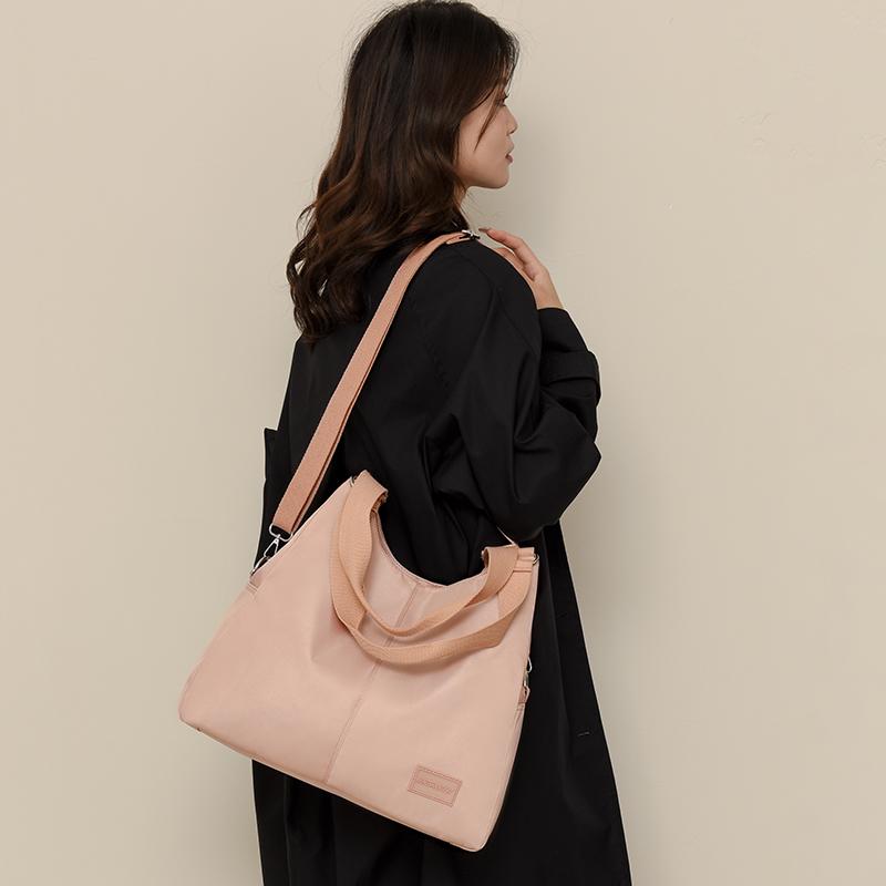 Duża pojemność damska torebka lekka wodoodporna nylonowa torba na ramię torba crossbody do jazdy do pracy