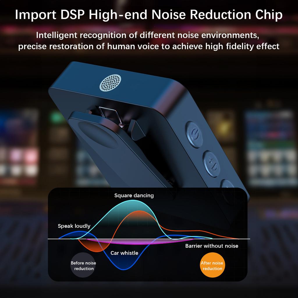 2.4G Wireless Collar Clip Microphone Clip-on Microphone Mic Transmitter and Receiver with Clip