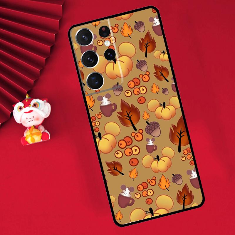 Autumn Pumpkins Case For Samsung Galaxy S26 S25 S24 Ultra S21 S20 S22 S23 Ultra S10 Plus S25 FE Cover Funda