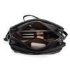 Vintage Soft Leather Handbag For Women Small Capacity Multi-Pocket Tote Bag 3-Way Convertible Shoulder Crossbody Bag, Casual Daily Commuter Hobo Bag