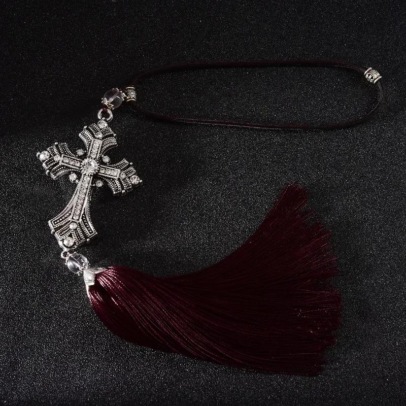 New Metal and Diamond Christian Car Rear View Mirror Car Pendant Hanging Car Styling Alloy Crystal Safe Pendant