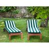 JARDIN PRIVE Coussin bain de soleil CANCALE Vert 184x59x5,5cm