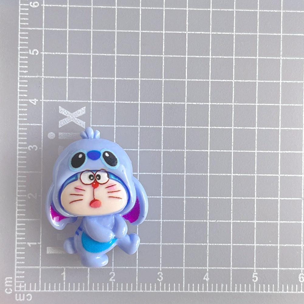 Cute Blue Cat Resin Accessories For Diy Hair Accessories And Phone Cases Cartoon Character Elements