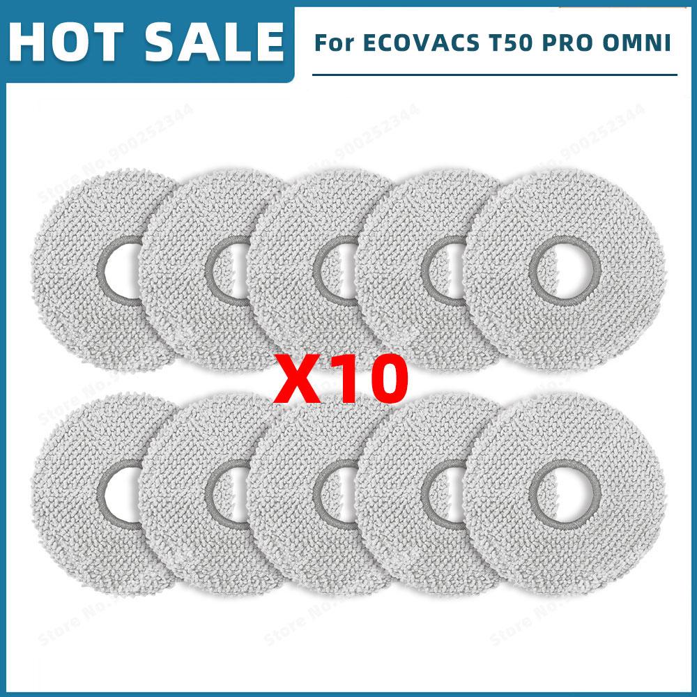 Compatible For ( ECOVACS T50 OMNI / T50 PRO OMNI ) Replacement Parts Accessories Main Side Brush Hepa Filter Mop Cloth Dust Bag