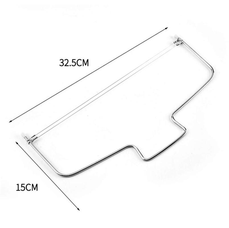 1pc Double Line Adjustable Stainless Steel Cake Cut Slicer Device Cake Decorating Mold DIY Bakeware Kitchen Cooking Tool