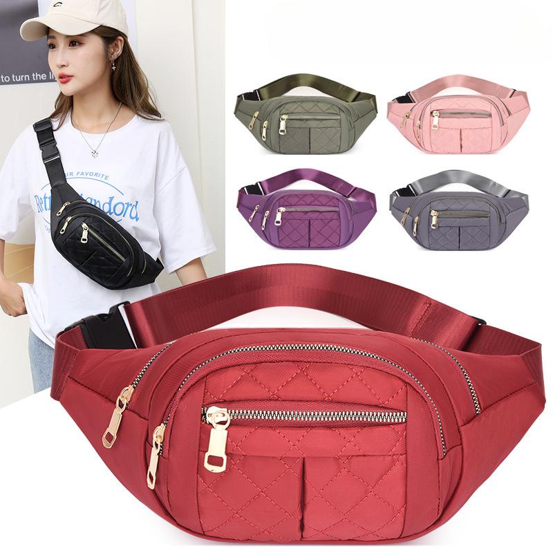 

Women s Waist Bag, Men s Diagonal Cross Bag, Outdoor Running, Fitness Bag, Fashionable and Simple, Mobile Wallet, Multi-layer Large Capacity сірий колір