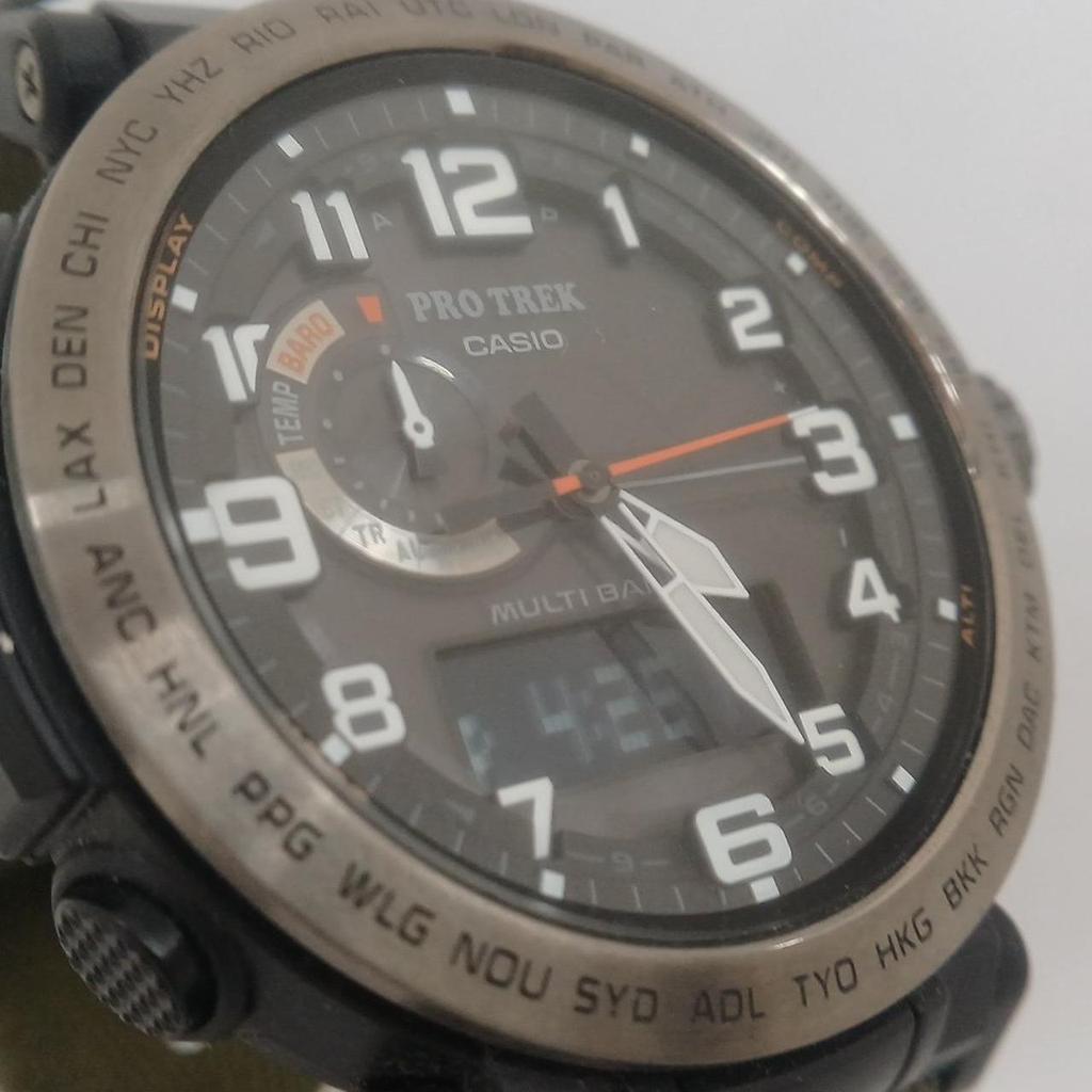 Used CASIO PRO TREK PRW-6600YB Solar Radio Watch