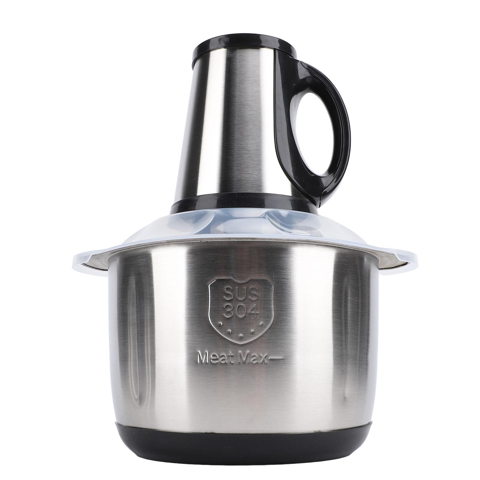 Robot Culinaire avec Moteur en Cuivre 500W Très Efficace 5L Acier Inoxydable SUS Hachoir à Légumes Électrique Broyeur à Viande pour la Cuisine