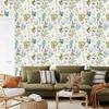 Wild Flowers with Butterflies Wallpaper for Living Room and Bedroom 50x1000