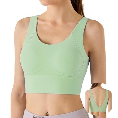 Sport Kein Yoga Jer Training Schweiß Schnell Integrierter Cup mit Hoch Schön Dehnbar Pilates Kleidung [Vehmia] BH, Schütteln, Tragen, Damen, Tragen,