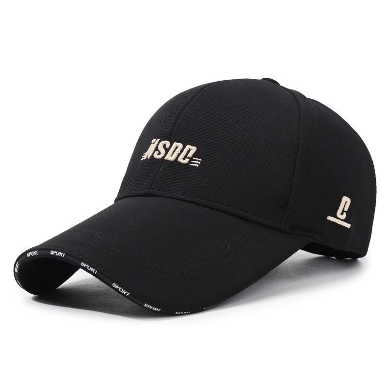 

Nsdc Letter Embroidered Baseball Cap Outdoor Sun Protection Gift Breathable Black Yellow