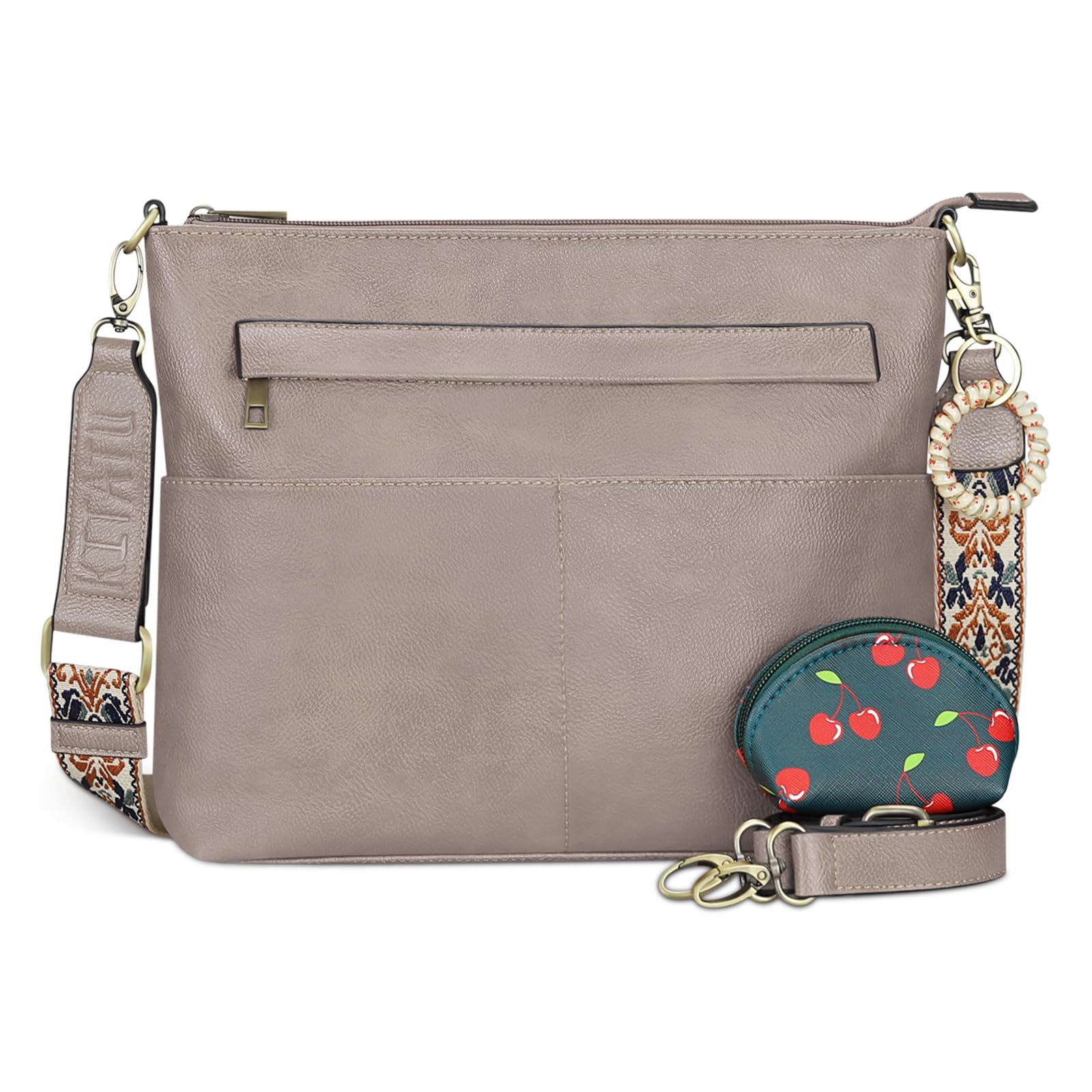 

I T A T Shoulder ladies tote crossbody shoulder ladies large for for adjustable birthday gift [K U] bag, bag, bag, bag, bag, capacity, lightweight, сірий колір