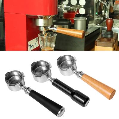 51MM Bottenlös Portafilter för DeLonghi Kaffemaskiner 304 Rostfritt Stål Filter med Handtag Professionellt Espressoverktyg för Tamping & Extraktion