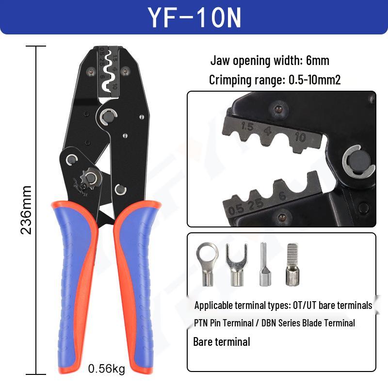 YF Series Cold Press Terminal Crimping Pliers for Copper Lug and Plug Terminal