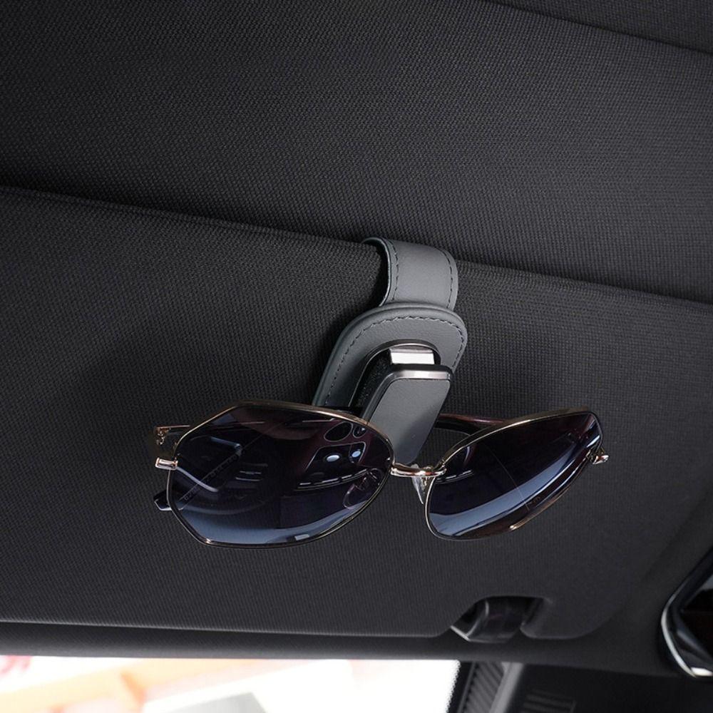 with Sponge Sun Visor Eyeglass Hanger Back Clip Automobile Accessories Storage  Automobile