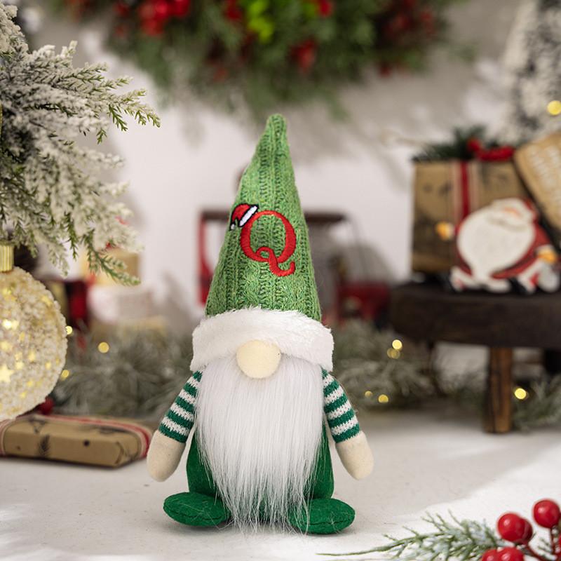 Adorable Christmas Gnome Figurine With Knitted Hat Perfect For Festive Decor