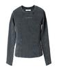 JENT LOUIS Ribbed Long Sleeve Tee (Limited Edition)_Charcoal