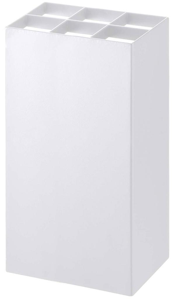 Yamazaki Jitsugyo 7031 Umbrella Stand for 6 White Approx. W16.5 X D11 X H30cm Smart Umbrella Stand Square Shape Can Also Hold Folding Umbrellas