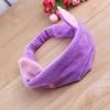 2021 Soft Velvet Spa Headband Korean Skincare Cat Ear Face Wash Headbands for Makeup Shower Bath