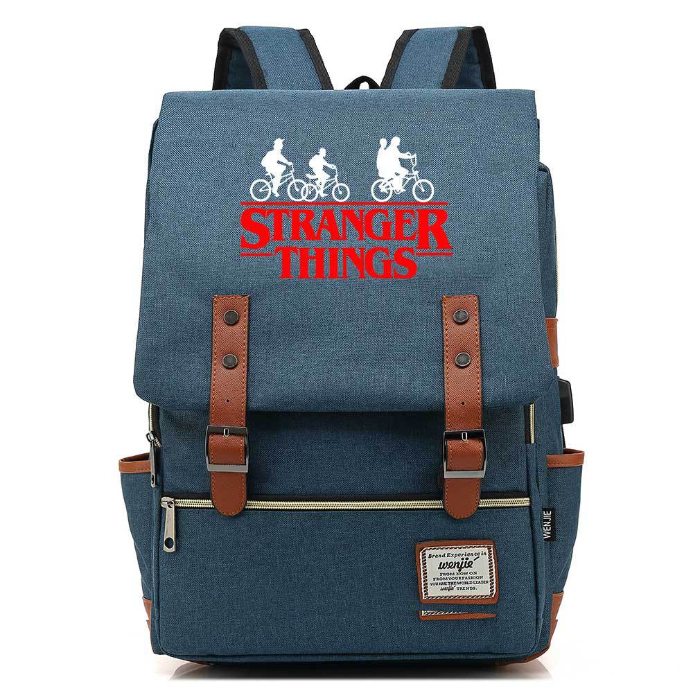 Stranger Things Studenten-USB-Rucksack