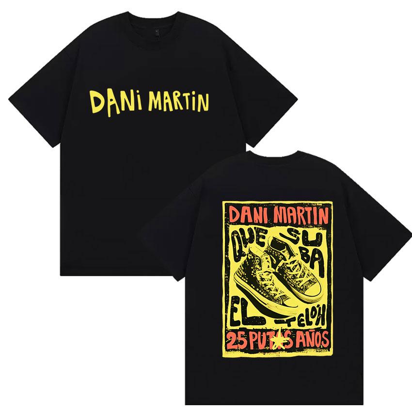 

Dani Martin Que Caro Es El Tiempo Tour 2026 Merch T Shirts Rock Band Hip Hop Short Sleeve T-shirt Men s Oversized Cotton Tshi... S разноцветный